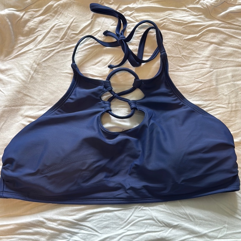 Navy Blue Halter Bralette